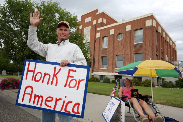 Magic Valley Objects: Burley Protesters Use Red Truck